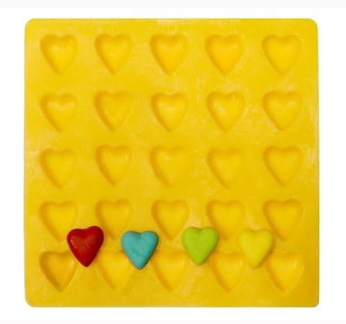25 Cavity Heart Silicone Mold 1 Inch for Chocolates Gummies Mints Fondant Soap gallery