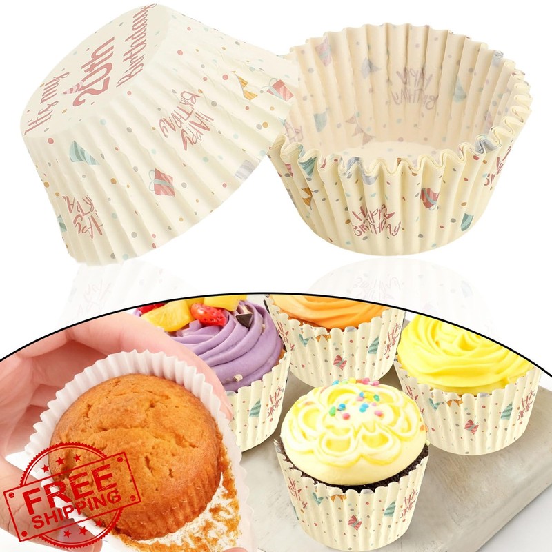 Kiopdse Cupcake Liners 20 Beige Standard gallery