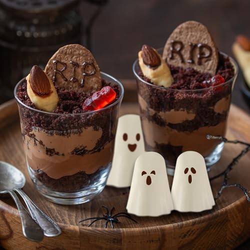 3D Ghost Silicone Molds 2-Pack Non-Stick 9-Cavity for Candy Jelly Cake Halloween gallery