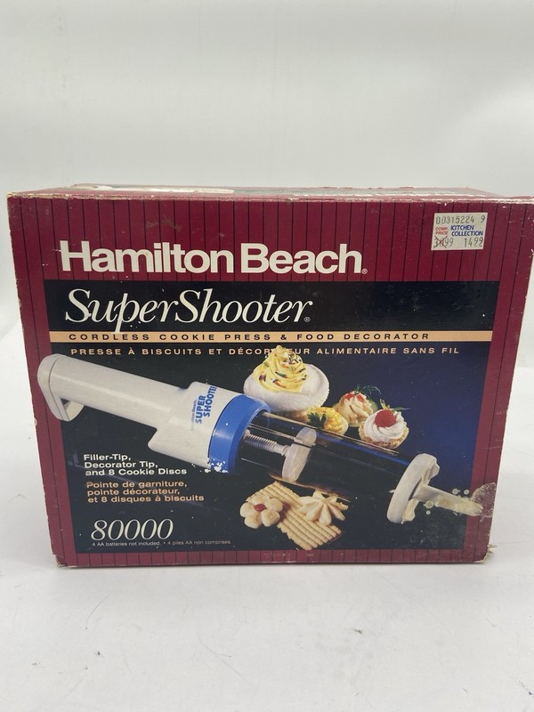 Hamilton Beach The Super Shooter Replacement Cookie Press – White 8000