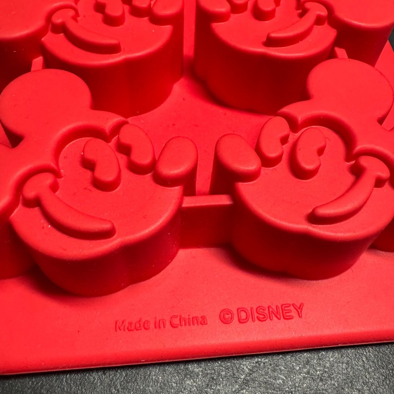 Disney Parks Mickey Mouse Red Silicone Ice Cube Tray Candy Chocolate Mold gallery