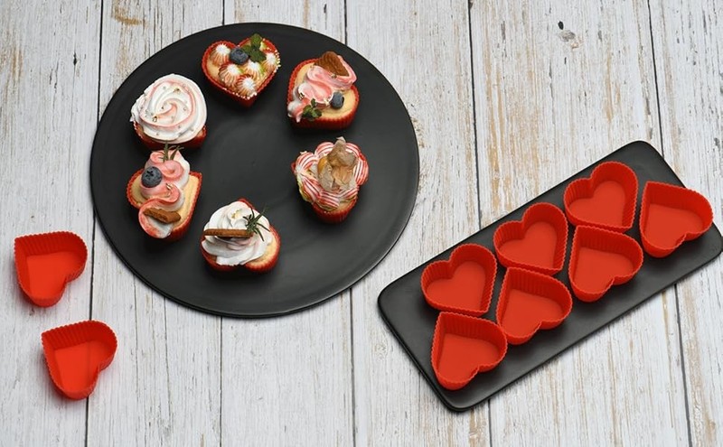 Baking Cups Cupcake Liners Silicone - Non-Stick Pastry Muffin Liner Molds, 2.75 gallery