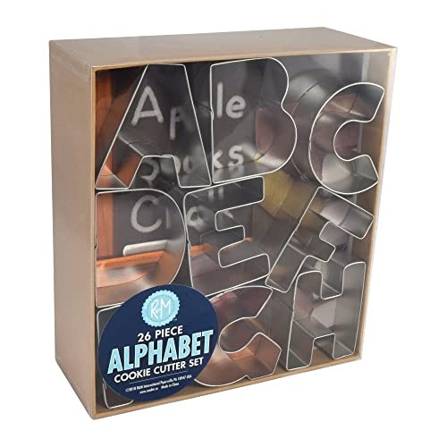 R&M Rm International Alphabet 3 Cookie Cutters 26-Piece Set In Gift 1954 gallery