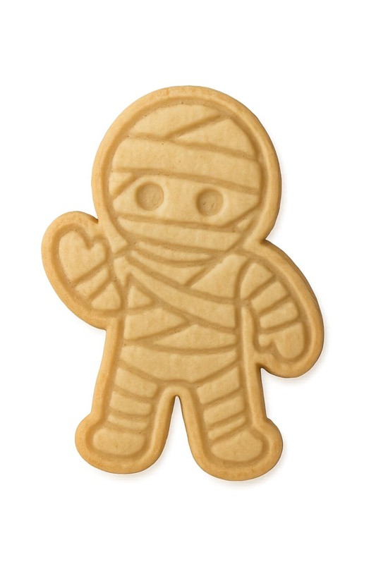 Mummy Man Cookie Cutter & Stamp – 4×2.8″ Spooky Fun for Halloween Baking (Ran…