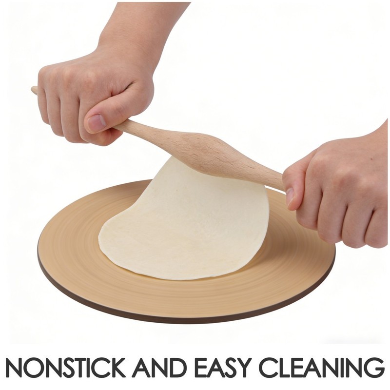 Rolling Pin: Baking Bread And Pastry Rolling Pin - Wood Handheld Roller - Dough gallery