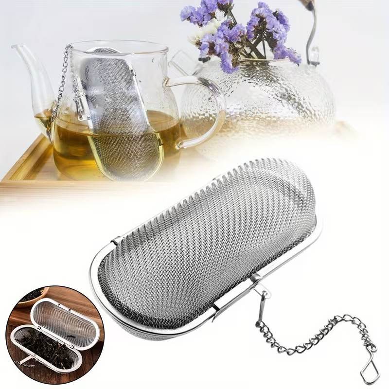 1~3x Stainless Steel Cooking Spices Infuser Fine Mesh Loose Tea Herbal Strainer gallery
