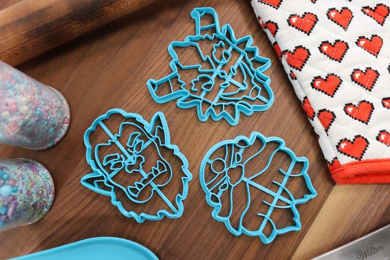D&D Tabletop RPG Races Cookie Cutter Set - Half-Demon, Half-Elf, Half-Orc, gallery