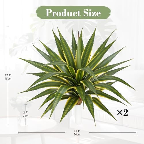 21 Inch Artificial Agave Plants Large Size Fake Agave Plant Stems 50CM gallery