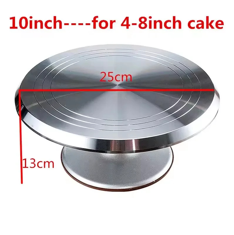 Aluminum Alloy Cake Turntable Baking Decorating Stand Rotating Table Tool gallery
