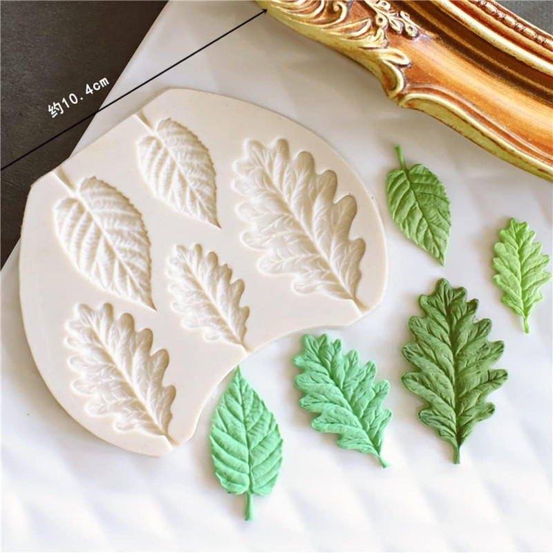Leaf Silicone Mold Rose Flower Fondant Molds DIY Cake Decorating Tools Sugarc... gallery