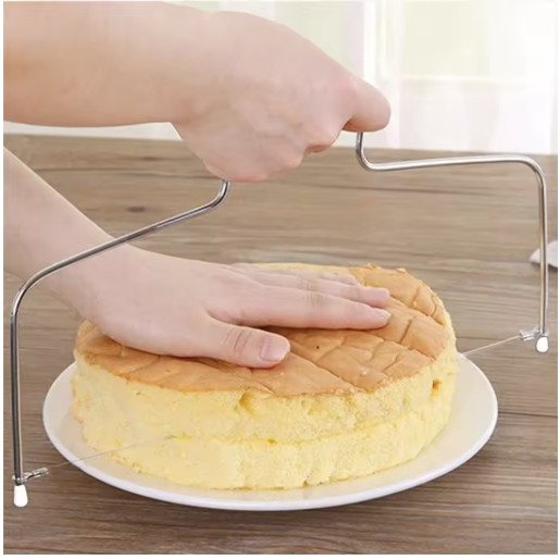 Cake Slicer Adjustable 1/2pcs Height Line Cut Stainless Steel Decorating Mold gallery