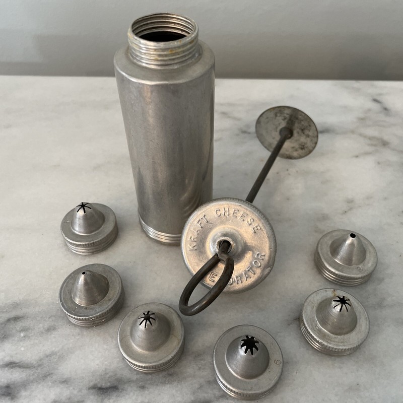 Vintage Kraft Cheese Decorator Aluminum 6 Tips