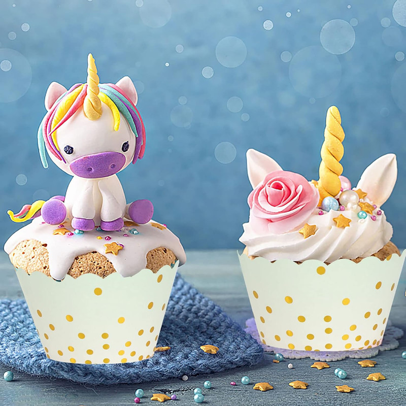 50 Pcs Colorful Greaseproof Paper Baking Cups Large 5 Oz Cupcake Paper Liners Di gallery