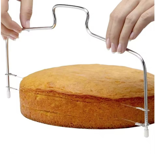 Cake Slicer Adjustable 1/2pcs Height Line Cut Stainless Steel Decorating Mold gallery