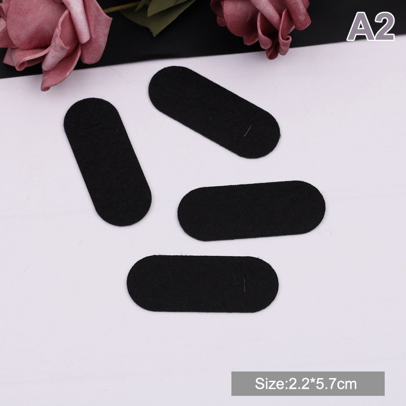 100PCS Oval Non-woven Tear Drop snap clips spacers Rectangle Felt pads PatchN8 gallery