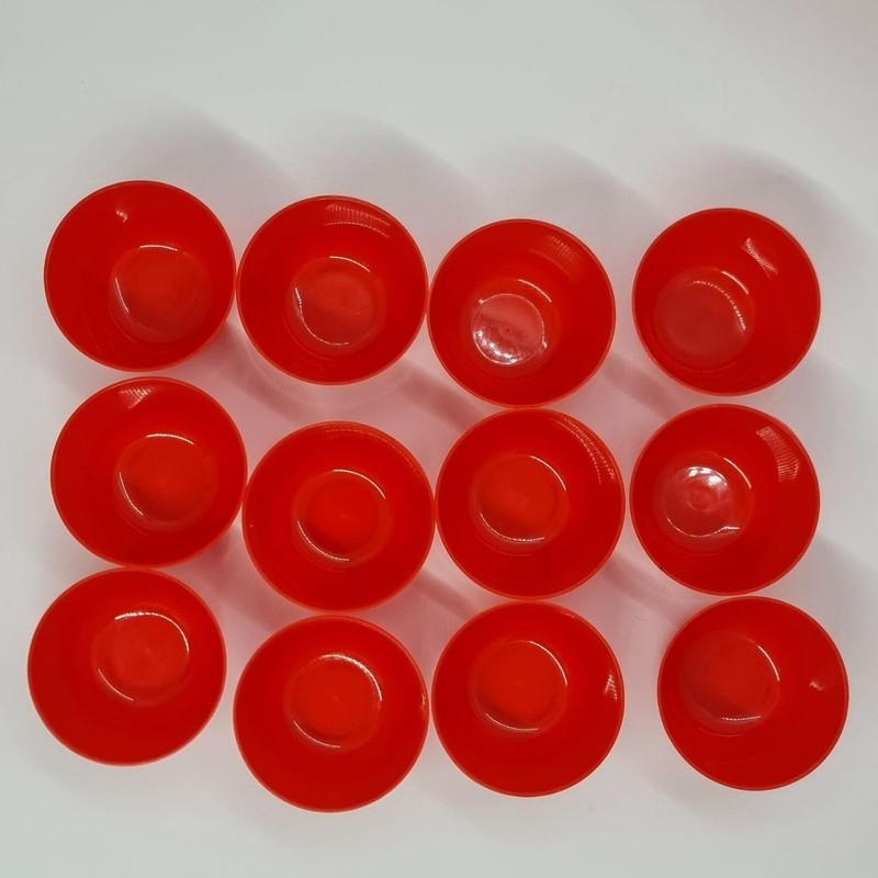 Puto Mold Talam For Kuih Apam Red Colour 12 Pieces cute easy to clean wash gallery