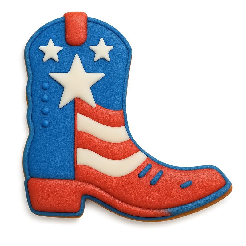 Cowboy Boot Cookie Cutter - 4.25x3.94 Inches,(Random Colors) gallery