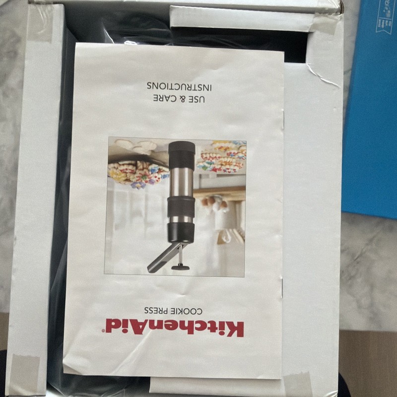 KitchenAid Cookie Press, 12 Shapes, Stainless Steel, Model New Open Box gallery