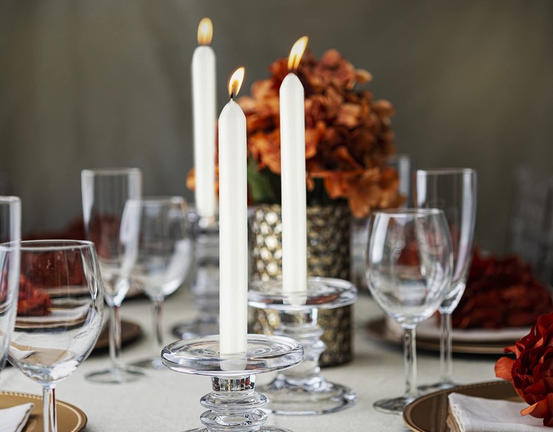 BOLSIUS 10 Count Household White Dinner Candles - 9 Inches - 9 Inches, gallery
