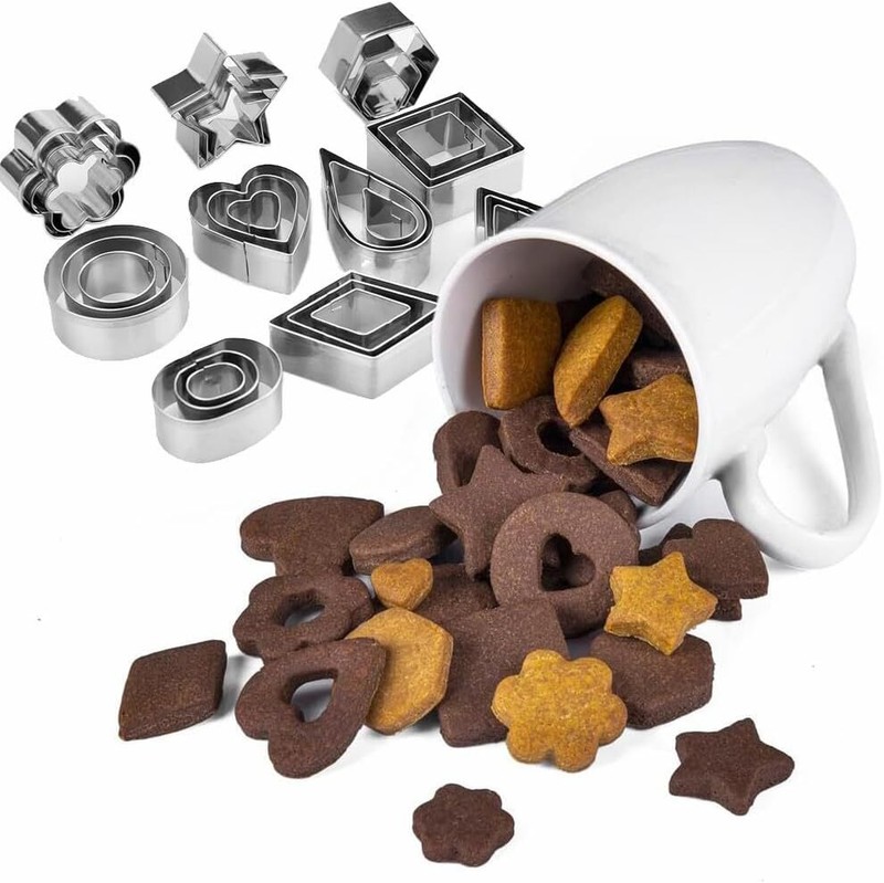30Pcs Mini Cookie Cutter Set with Box, Small Stainless Steel Veggie Cutters,... gallery
