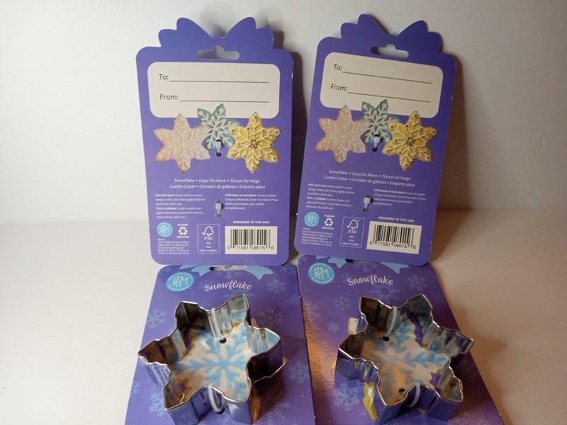 Snow Flake Cookie Cutter Lot By R&M Lot Of 4 gallery