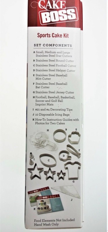 Cake Boss Sports FOOTBALL Cake Kit 28-piece Decorating Kit Cake Superbowl gallery