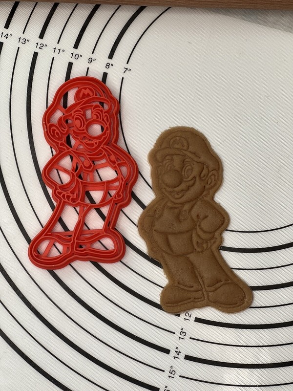 Mario Cookie Cutter & Mold Produced by 3D Kitchen Art