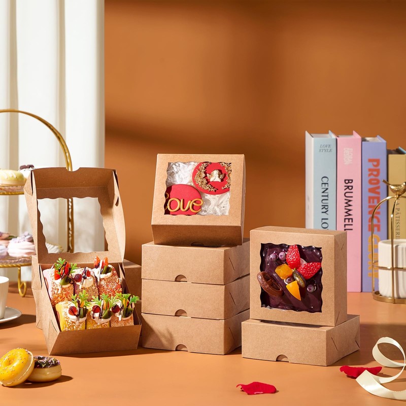 24 Pack 5x5x2 Inches Bakery Boxes - Boxes for Chocolate Covered Strawberries,... gallery