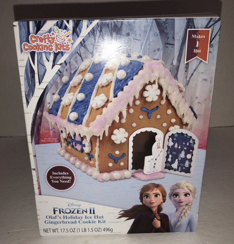 Disney Frozen II Olaf’s Holiday Ice Hut Gingerbread Cookie Kit-RARE-See Below