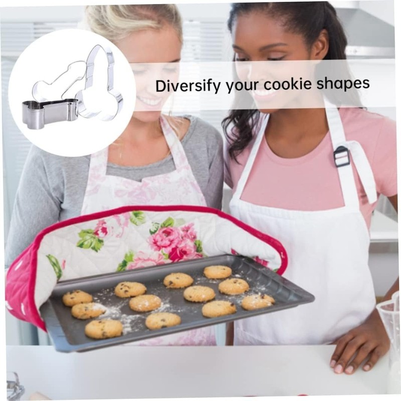 Stainless Steel Penis Cookie Cutter Set 3-Pack Fondant Biscuit Baking Craft gallery