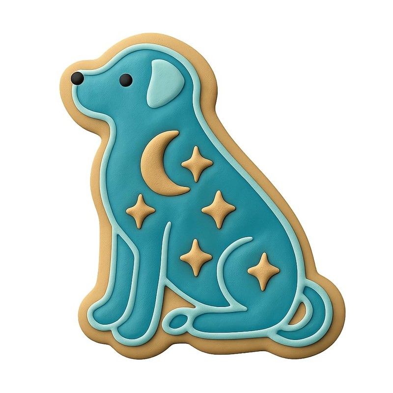 Lunar Labrador Cookie Cutter & Stamp - 4x3 gallery