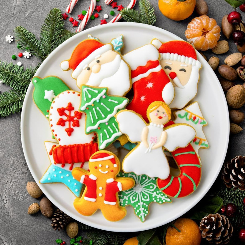 Christmas Cookie Cutters Set, 12 Pieces Stainless Steel Metal Christmas Cookie C gallery