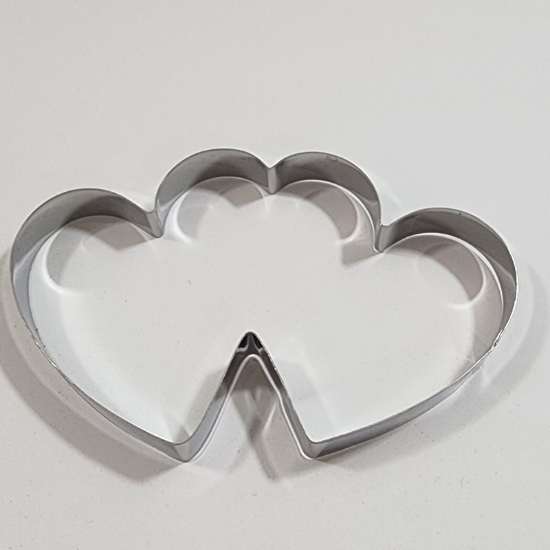 3 Pieces Heart Shape Cookie Cutter Set Valentine Cookie Cutter Stainless gallery