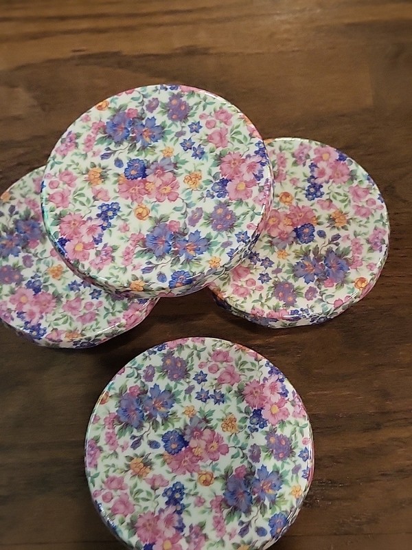 Grace's Teaware Cupcake/Dessert Stand Pedestals Chintz Floral 4" gallery