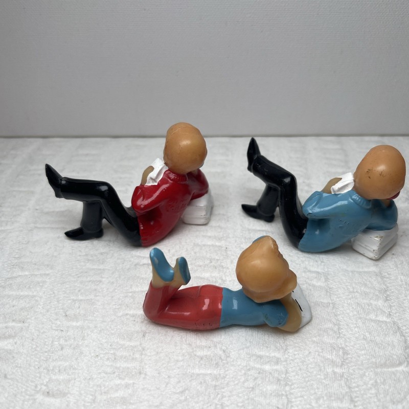 Set of 3 Vintage Wilton Cake Toppers - Girls on Phone Teen Birthday gallery