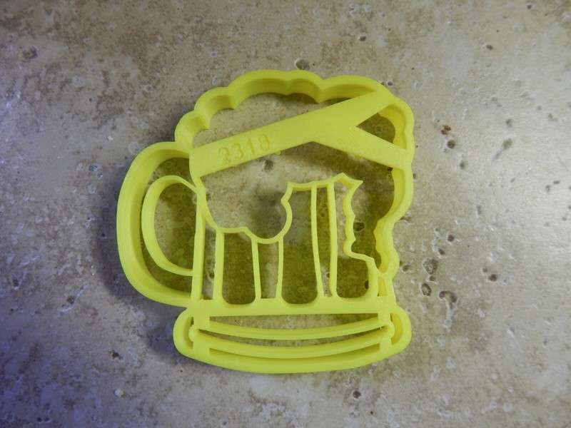 BEER MUG FOAM CUP ALCOHOLIC BEVERAGE SODA POP ROOT BEER COOKIE CUTTER USA PR2318 gallery