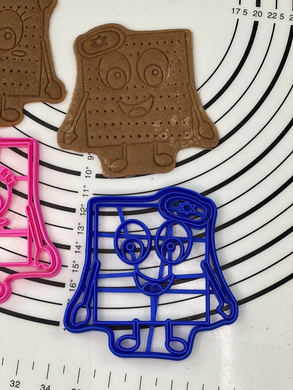 Set of 2 Matzah Boy and Girl Cookie Cutter & Mold Produced by 3D Kitchen Art gallery