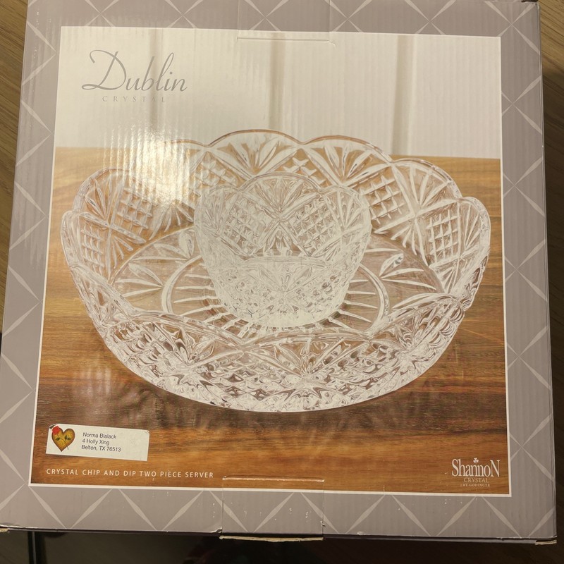 Godinger Dublin Large Chip-n-Dip Set 12″ Model 25951