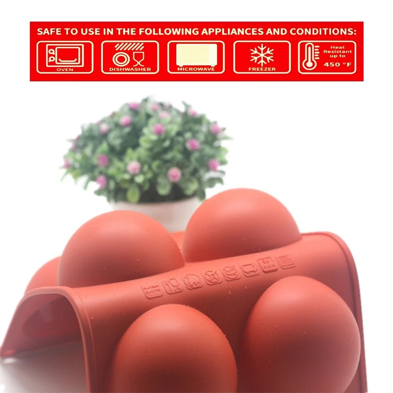 3Pcs Silicone Molds Chocolate Cake Candy Jelly Cookie Mold Round Shape 6 Holes gallery