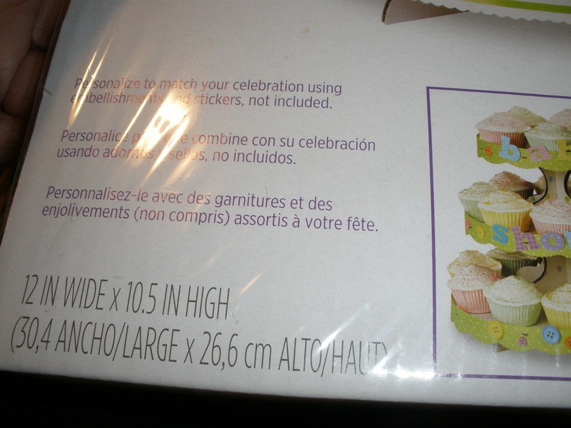 NEW Wilton Cupcake Stand Holds 24 cupcakes 12" wide x 10.5" high (39) gallery