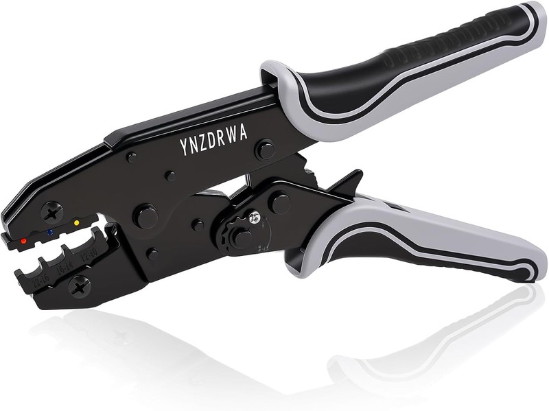 Crimping Tool for Heat Shrink Connectors, Upgraded Wire Crimper Tool, Ratcheting