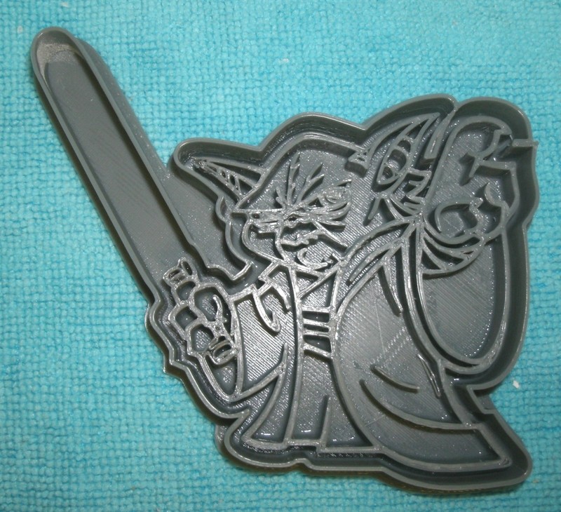 YODA FACE JEDI MASTER STAR WARS CHARACTER LIGHTSABER COOKIE CUTTER USA PR751 gallery