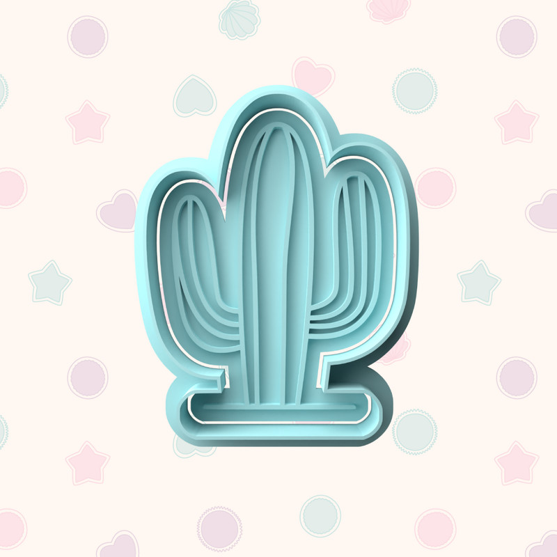Desert Themed Fondant Stamp with Matching Cutter – Baking Embosser Set