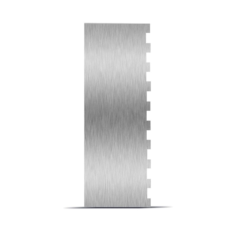 Stainless Steel Cake Scraper 9 Inch, Cream Smoother, Deco Tool, Silver