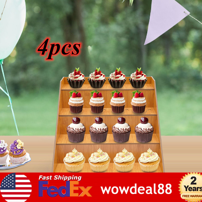 4Tier Retail Display Stand Cake Dessert Display Rack Countertop Display Stand