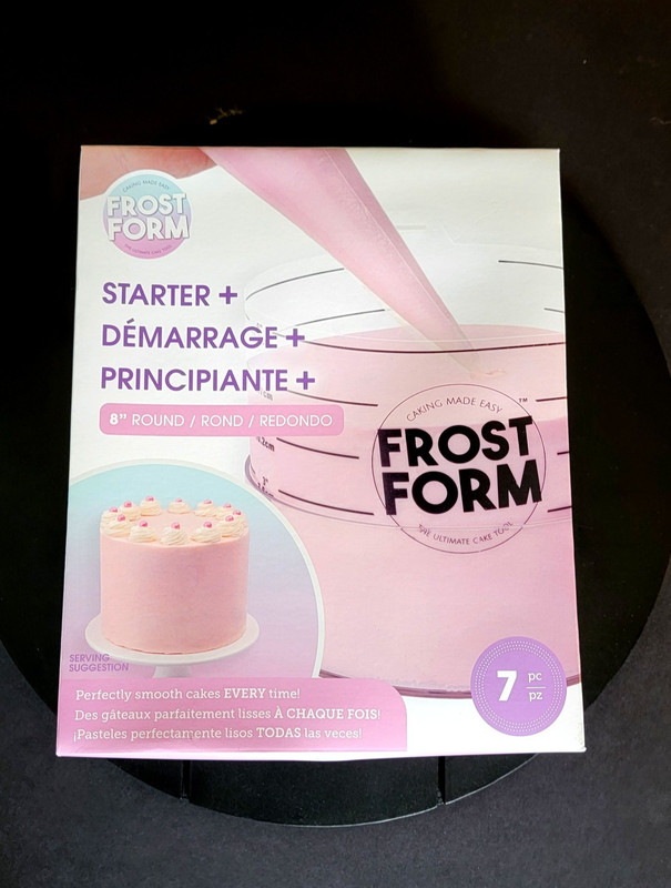 Frost Form 8″ Round Cake Starter Kit American Crafts 7 Piece Decorating Set New