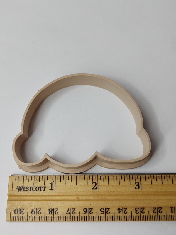Ice Cream Cone Dough Cookie Cutter Stamp Outline NEW 3 Piece for Play Doh Clay gallery