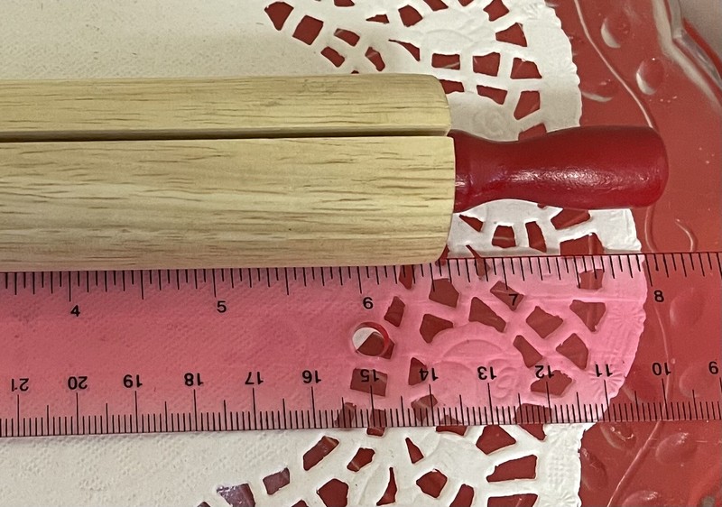Mountain Woods Mini Wooden rolling pin recipe card holder EUC gallery