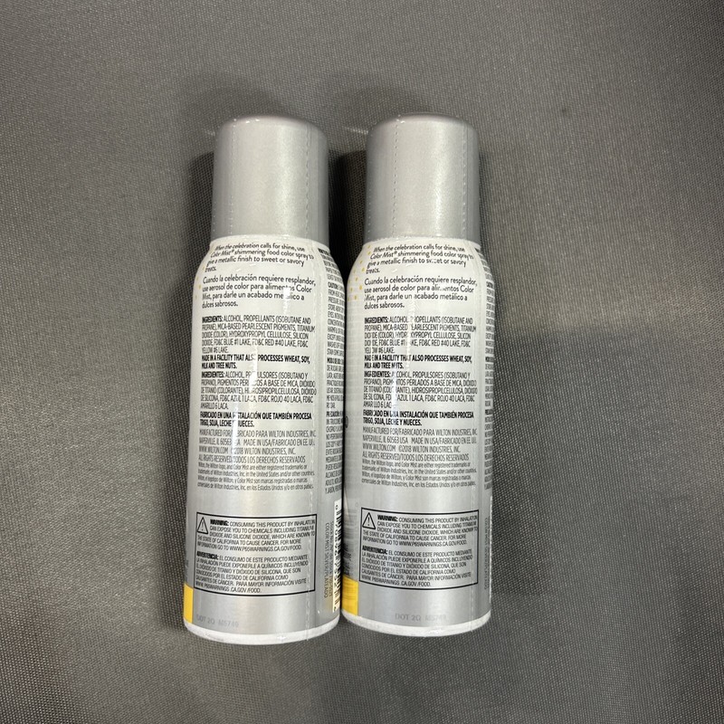 6 WILTON SILVER COLOR MIST FOOD SPRAY 1.5 oz BAKING HOLIDAY KIDS WEDDING gallery