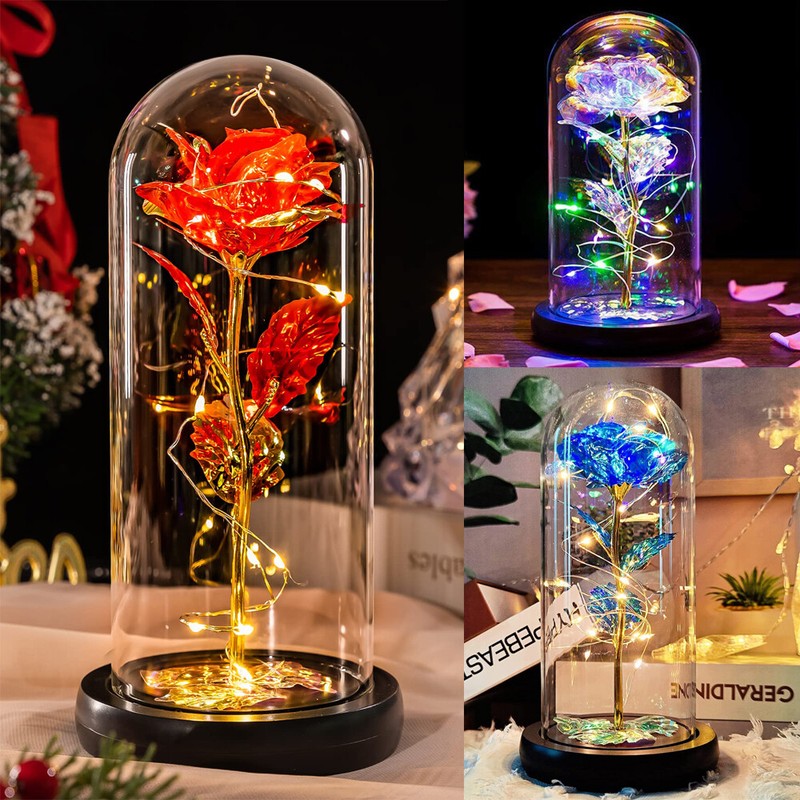 Mother's Day Eternal Rose Flower LED Enchanted Galaxy Rose Girlfriend Gifts gallery